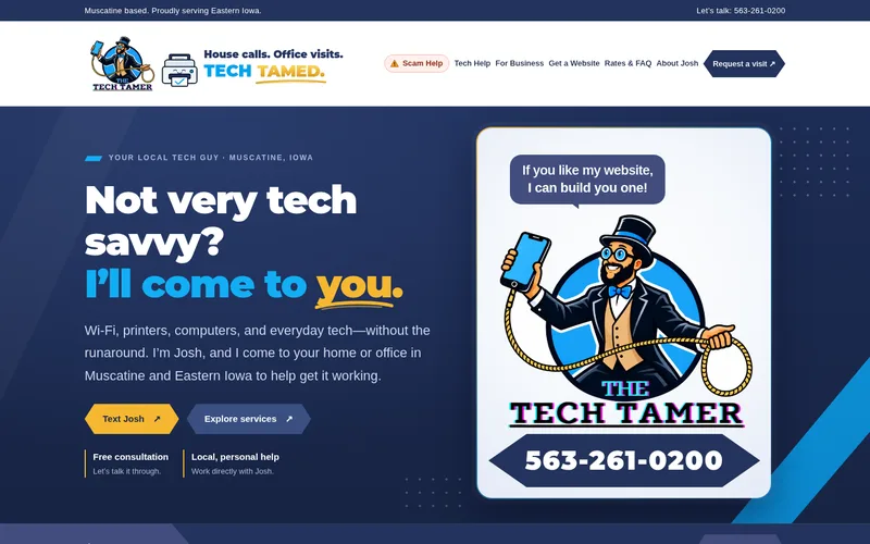 The Tech Tamer homepage